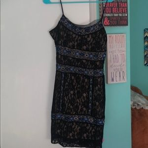 Guess black lace dress